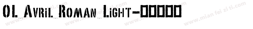 OL Avril Roman Light字体转换